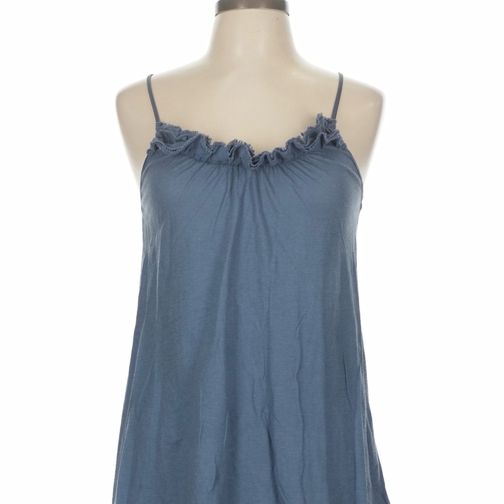 American Eagle Outfitters Blue Ruffle Top